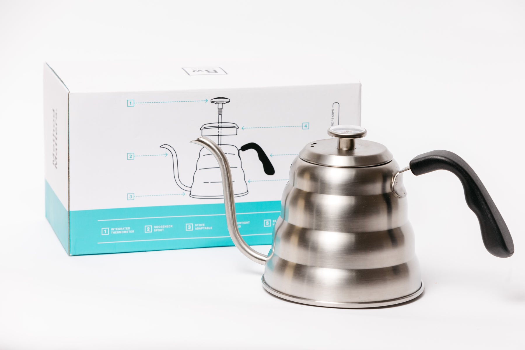 Coffee Gator Pour Over Kettle Gooseneck Spout with Thermometer for Drip  Coffee;Coffee Gator Pour Over Kettle Gooseneck Spout with Thermometer for  Coffee 